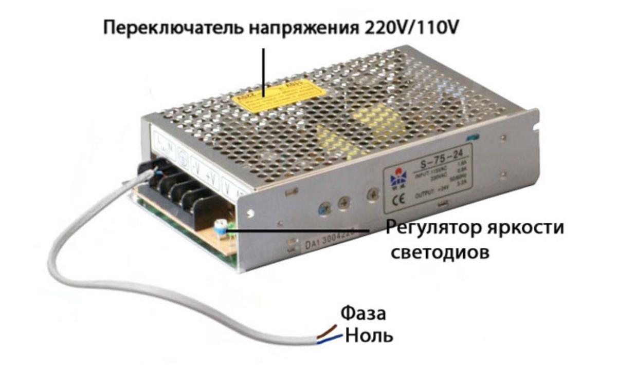 Блок питания для светодиодной ленты 220в