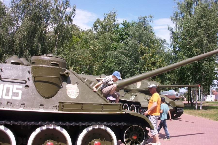На улицах Витебска летом.