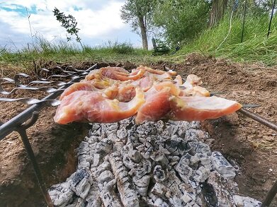 Приготовление шашлыка