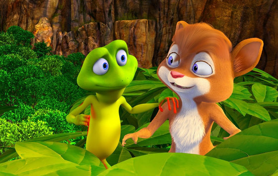 Лягушонок с белкой