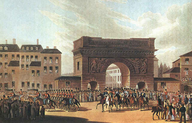 Русская армия входит в Париж в 1814 году. By Unknown - http://www.pravoslavie.ru/sas/image/101702/170222.b.jpg?0.64294786863029, Public Domain, https://commons.wikimedia.org/w/index.php?curid=315890