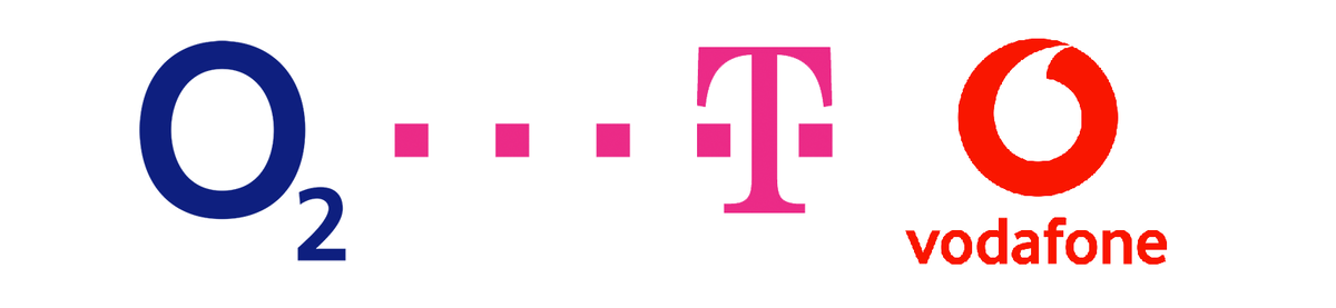 Логотипы трёх лидирующих операторов в Германии