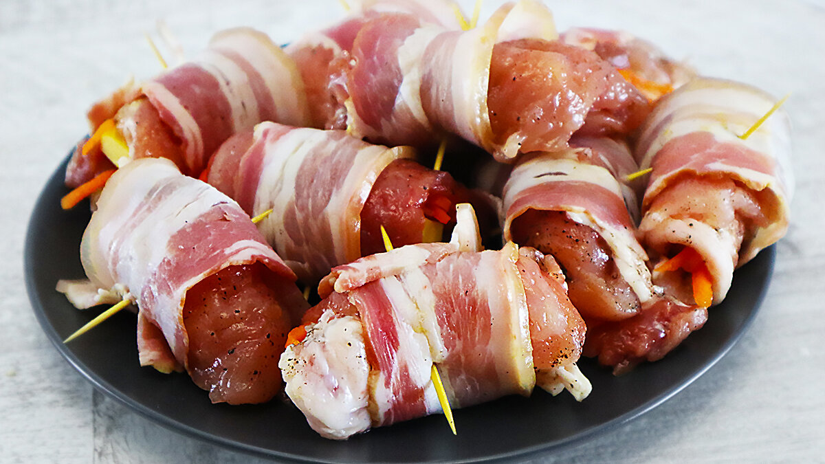 Рулетики из свинины