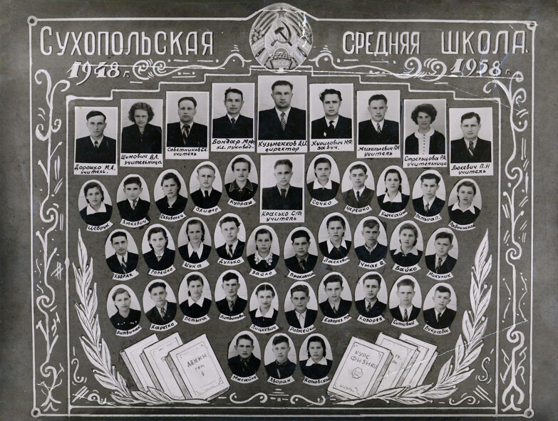 Выпуск 1958 года. Из 10 учителей - 8 мужчин