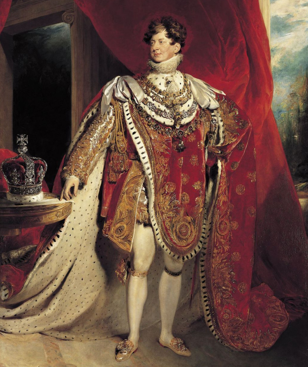 Деталь коронационного портрета Георга IV, Томас Лоуренс, 1821. (с) Из Королевской коллекции