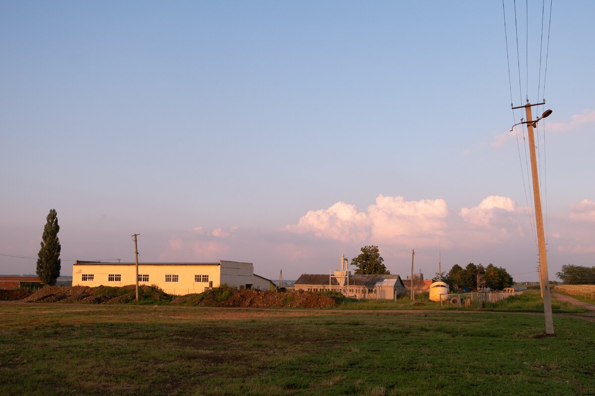 На территории Агрокомплекса. Новомалороссийская