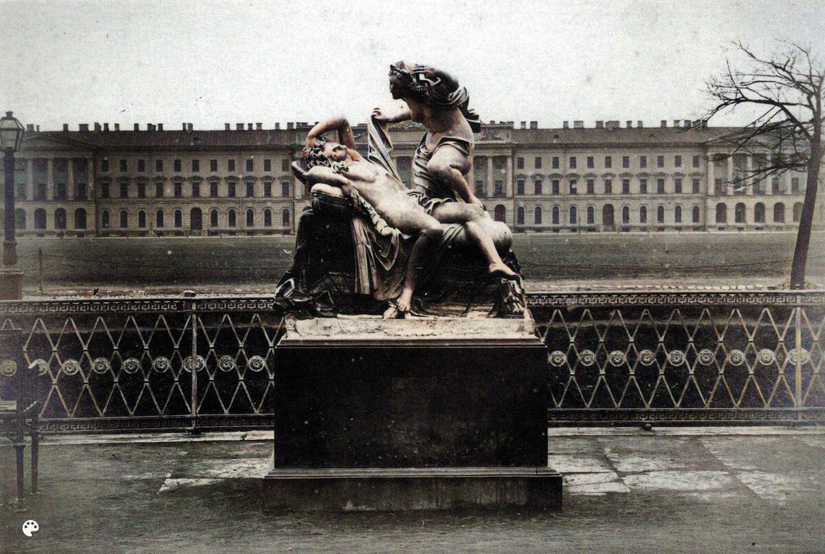 Старинная фотография санкт петербурга для детей Цветные фотографии Санкт Петербурга 1850-1899 гг, жители и архитектура Часть 4 И