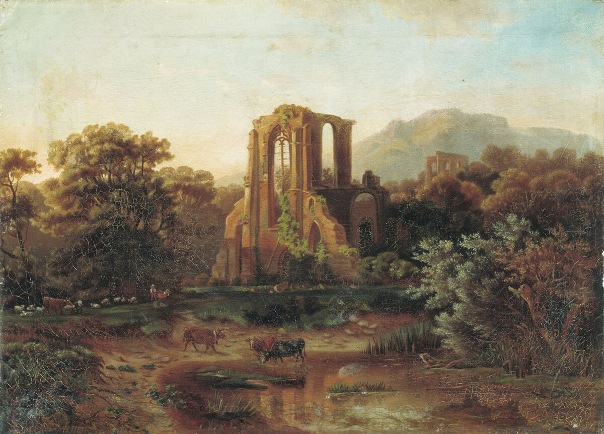 Василий Петров, "Итальянский пейзаж", 1800