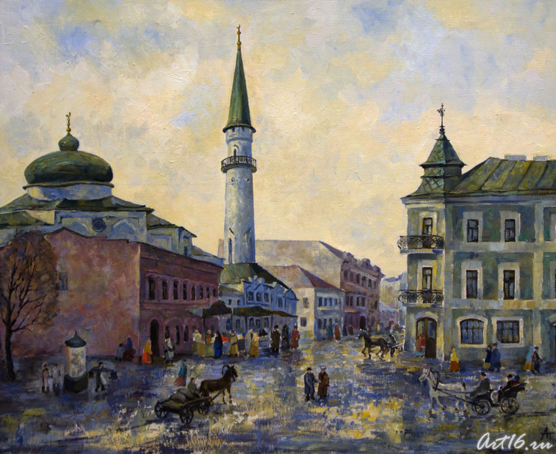 Старая Казань. Сенной базар. 2005. Художник Алсу Тимергалина. 