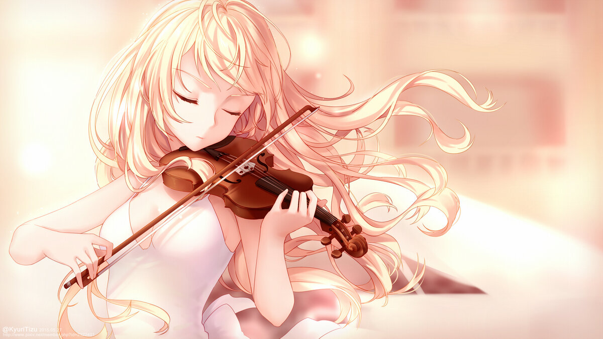Девушка со скрипкой арт1
