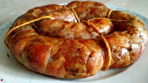 Колбаса с куриной печенью и гречкой – кулинарный рецепт