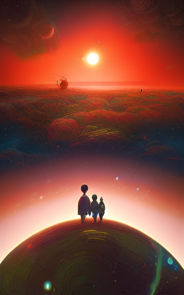 Творчество нейросети от app.wombo.art