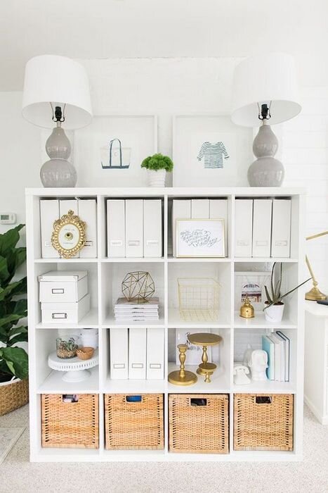 Плетеные корзинки, хорошо смотрятся в интерьере!