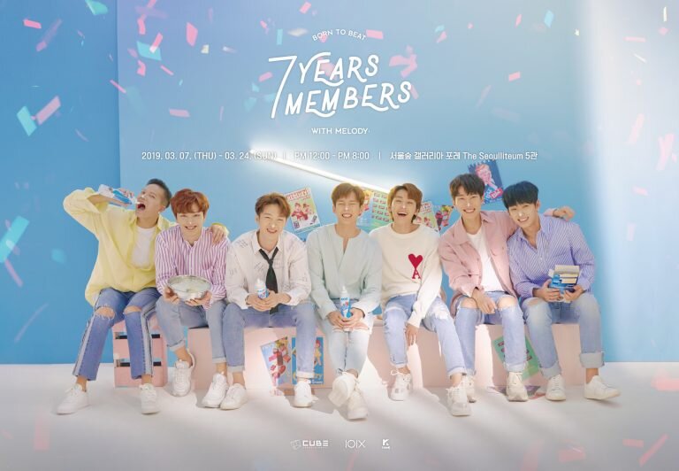 Постер к выставке по случаю 7-летия группы BTOB / Фото = CUBE ENTERTAINMENT
