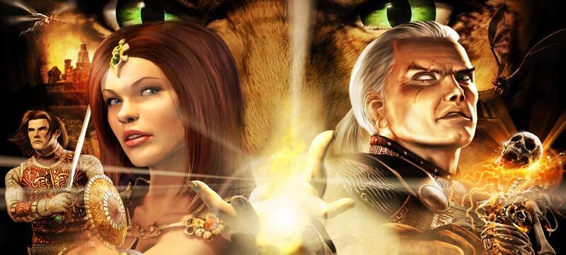 Антония и Лукан. Главы противоположных фракций(добро и зло, свет и тьма). Эверквест 2.(Найдено на просторах интернета и относится к миру Норрата).