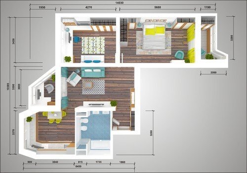 Дизайн типовой трешки в П 7 примеров — INMYROOM