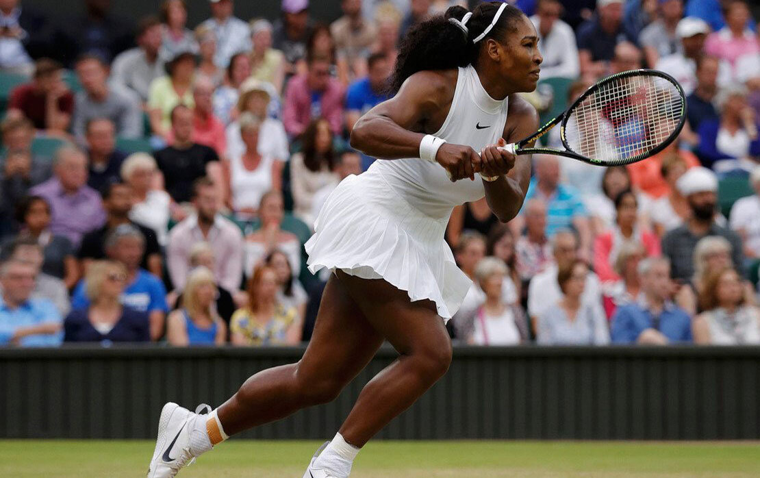 Серена Уильямс, скорее всего, в носках-талисманах (фото из открытых источников)