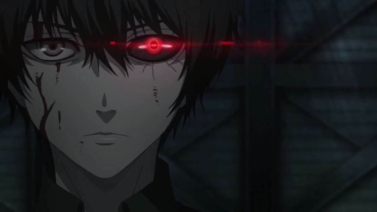 Способности  Кен унаследовал какухо Ризе, что наделило его способностью использовать её кагуне, аномальной регенерацией и увеличенной физической силой. Поскольку Канеки является гибридом, потенциал его способностей выше, чем у среднестатистического полноценного гуля. 
Обладает Ринкаку-кагуне: унаследованный от Ризе кагуне в точности повторял изначальную форму, коей обладал у донора. Будучи представителем ринкаку-типа, Канеки обладает огромной грубой силой, позволяющей наносить серьёзные повреждения противникам. Чешуйчатая структура кагуне при ударах спиливает плоть и Rc-клетки противника подобно напильнику. 
В последствии каннибализма у него развился какуджа-кагуне, способный наносить серьёзнейшие повреждения. Поскольку поначалу его какуджа был несовершенным, Кен каждый раз при его использовании терял над собой контроль и впадал в состояние берсерка, атакуя без разбору всех, кто встанет на его пути: и врагов, и друзей. 