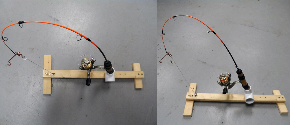 Подставка бумеранг для зимней удочки