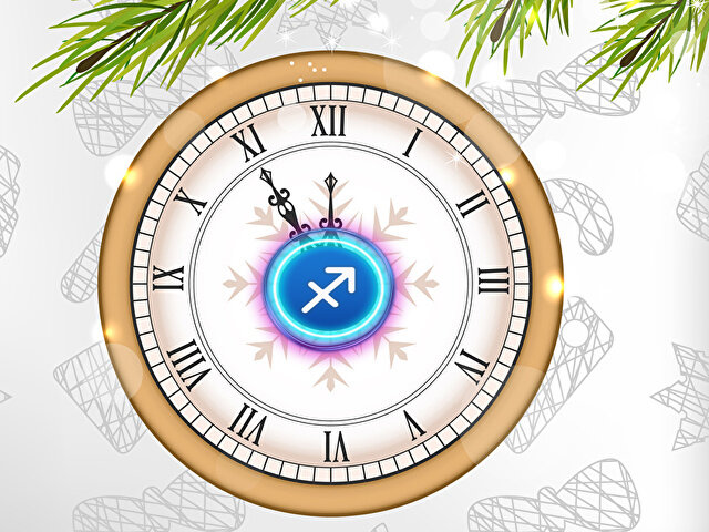 Знак зодиака Стрелец и бой  курантов в новогоднюю ночь.