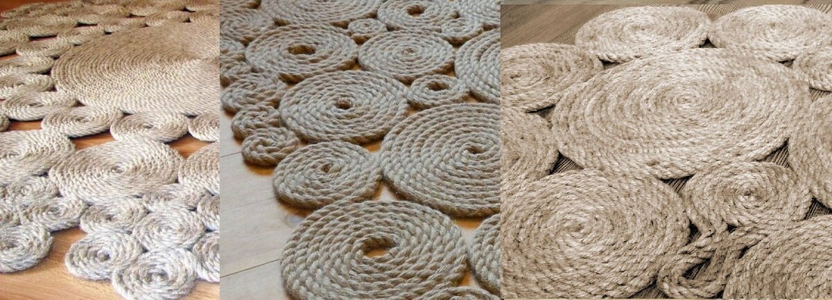 Из джутового каната + клей