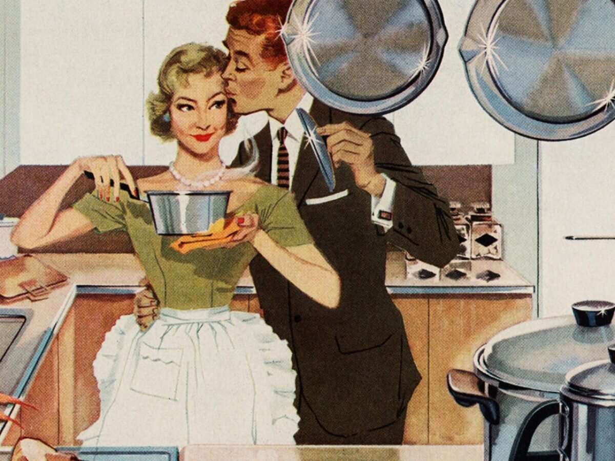 Готовиться к приходу. Американские домохозяйки 50-х. Американская домохозяйка 1950х. Постеры в стиле 50-х. Американский плакат 50-х годов.