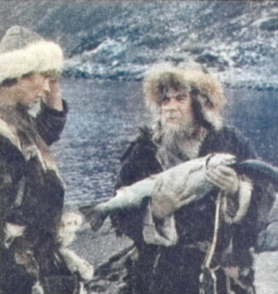 Фото со съёмок. Справа - Михаил Глузский, сыгравший одну из ролей