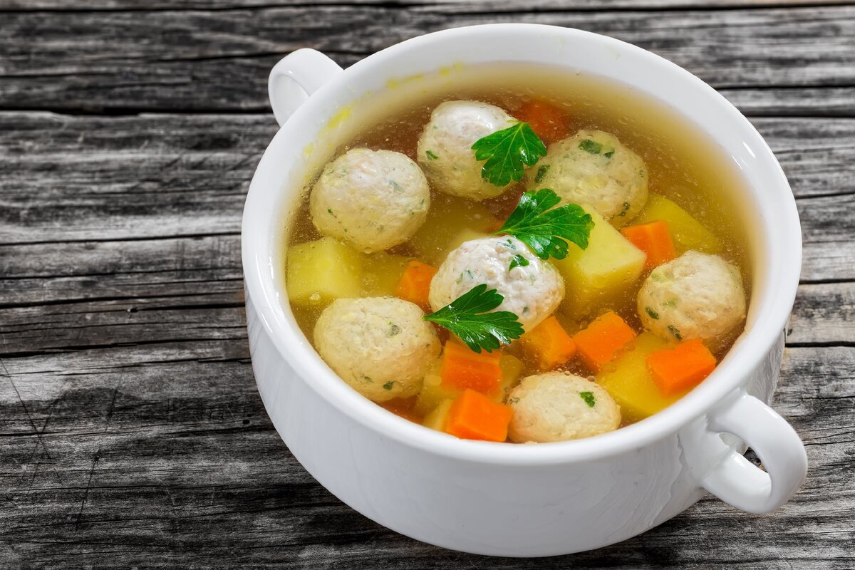 Суп с куриными фрикадельками - пошаговый рецепт с фото | Как приготовить на ростовсэс.рф