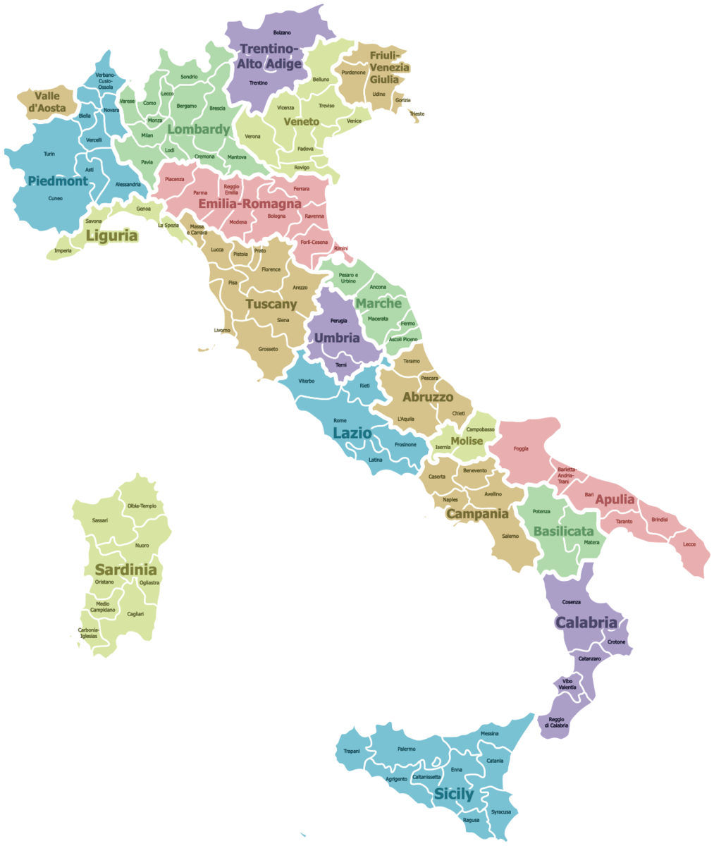 Итальянские регионы канада дома