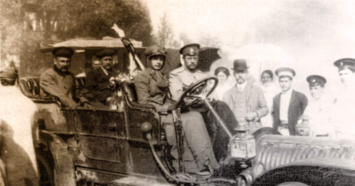 Княгиня Софья Алексеевна - единственная женщина - участница Киевского автопробега.