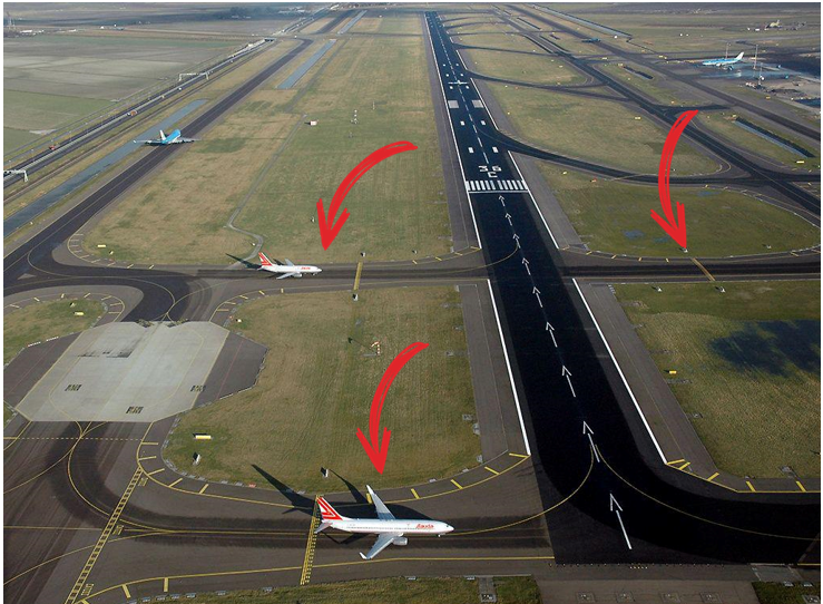 Красными стрелками обозначены РД