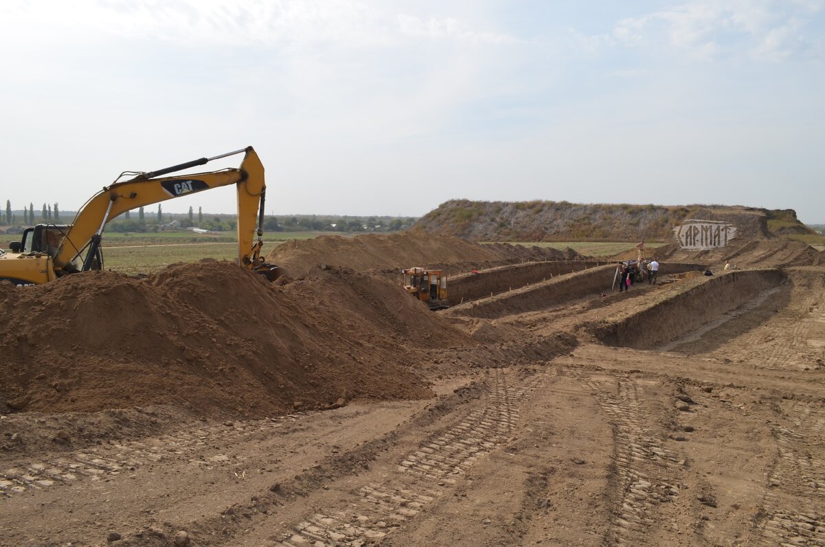 Вид на раскоп