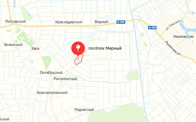 Поселок мирный волгоград карта