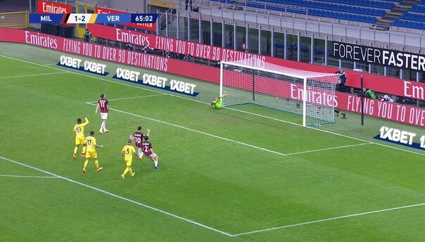 Пенальти в ворота Вероны.