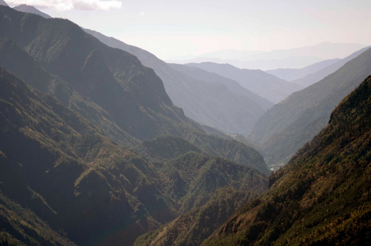 Пейзажи на спуске к Намче-Базару