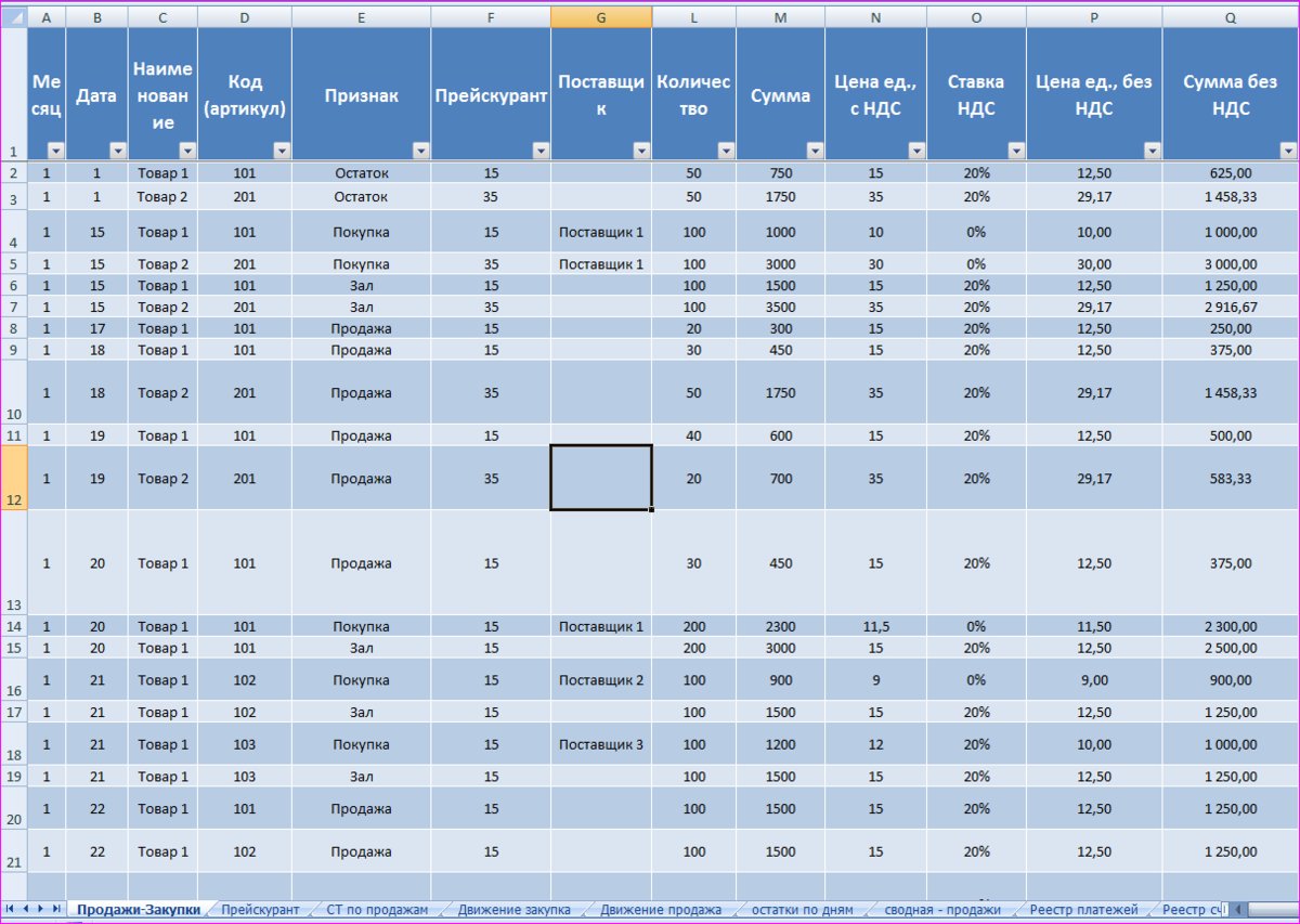 Заполнение шаблона БДР в Excel при помощи формул | Excel для ...