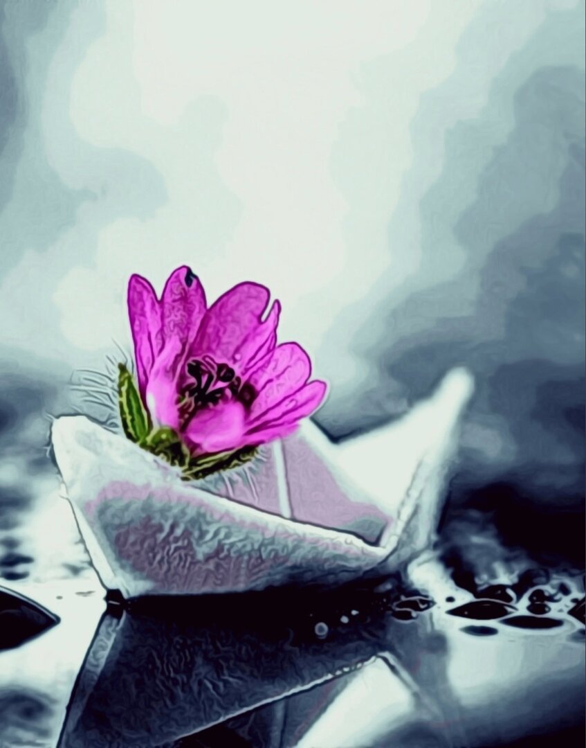 Мысли плывут, как кораблик по воде