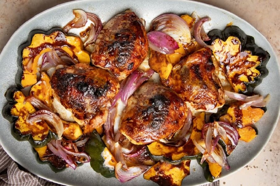 Рецепт барбекю из курицы в маринаде из бальзамического уксуса