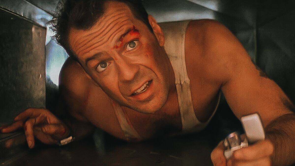 Кадр из фильма «Крепкий орешек», 1988