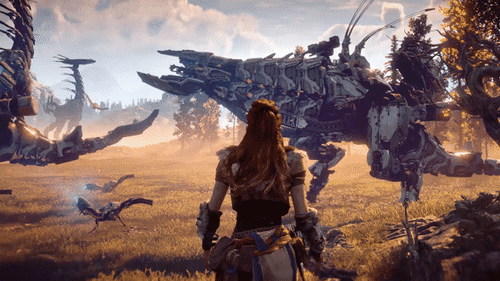 Игра Horizon Zero Dawn (разработчики - Guerrilla Games, издатель - Sony Interactive Entertainment) 2017 год