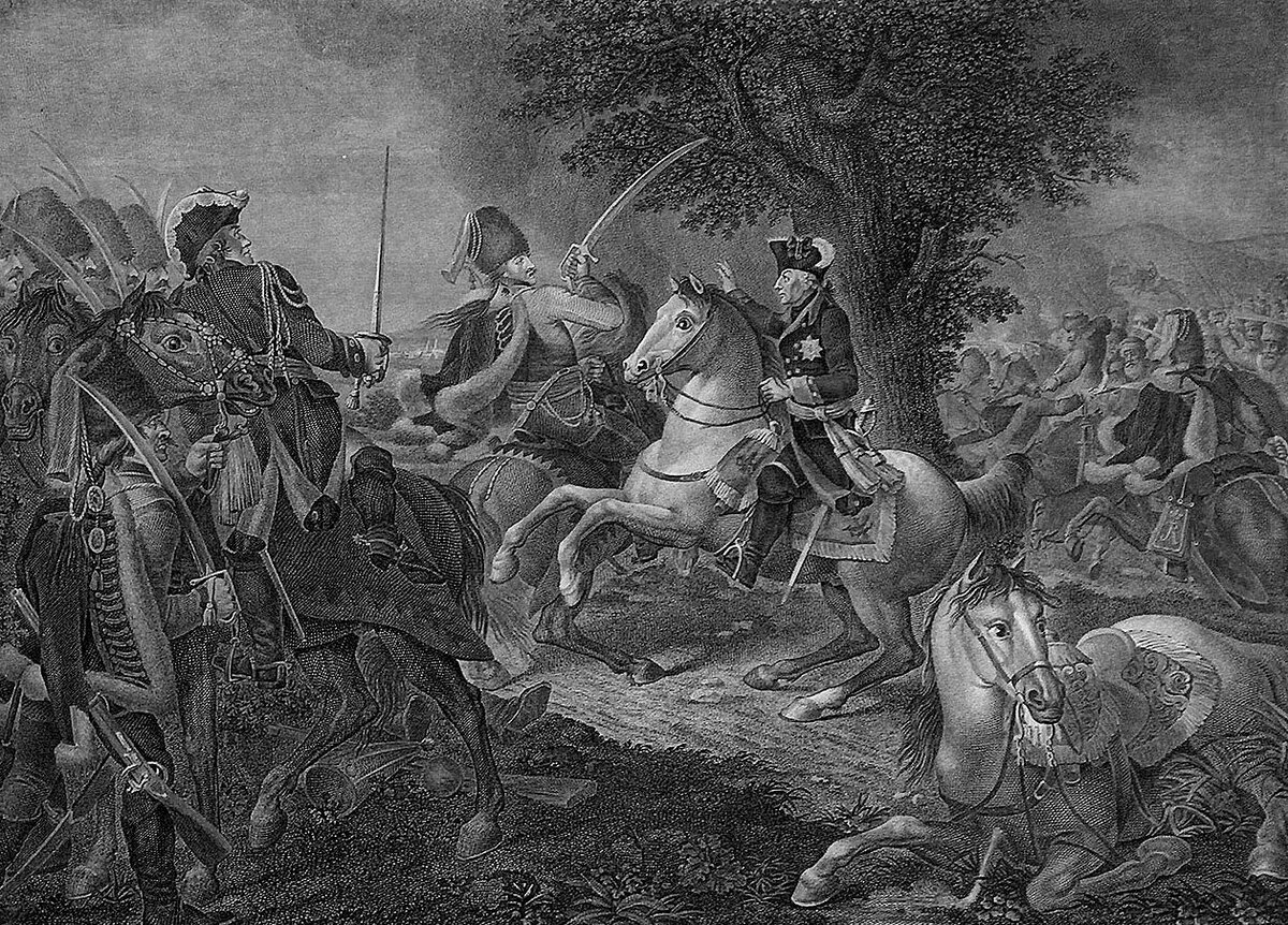 Бегство Фридриха с поля битвы