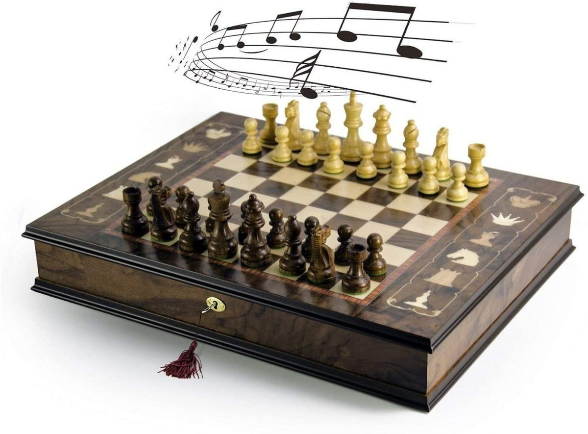 Интересные факты о шахматах. Шахматные книги. Игра 2в1 (шашки, шахматы) 383-19. Музыкальные шахматы. Шахматы в виде музыкальных инструментов.