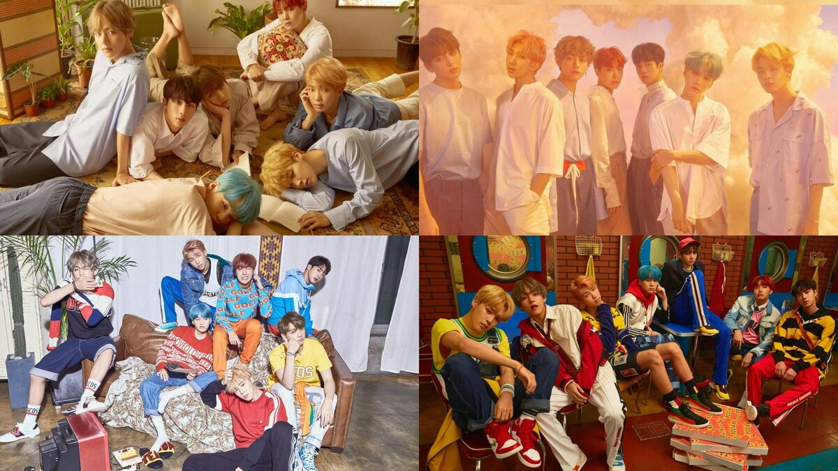 BTS - LOVE YOURSELF 承 'HER' ; фото из альбомов (4 версии)