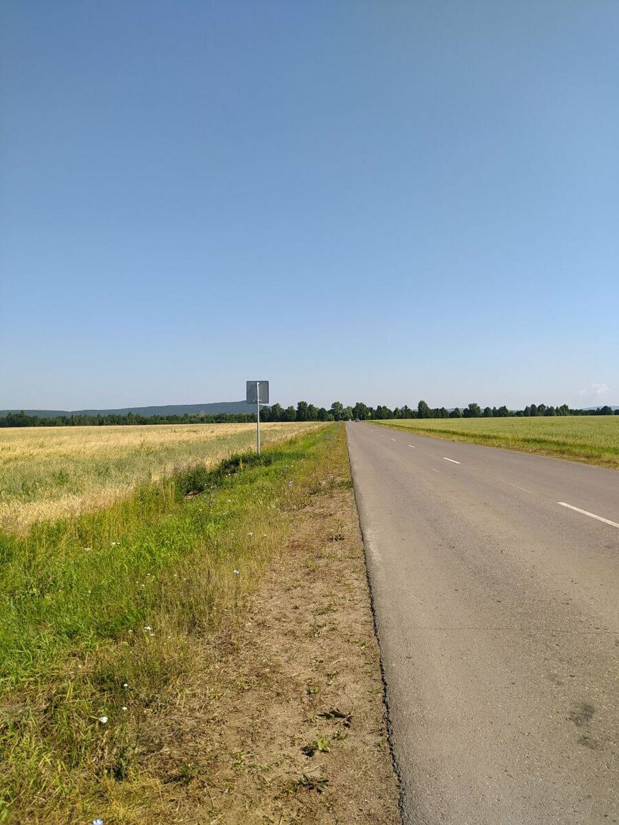 дорога в сторону деревни Абзаново