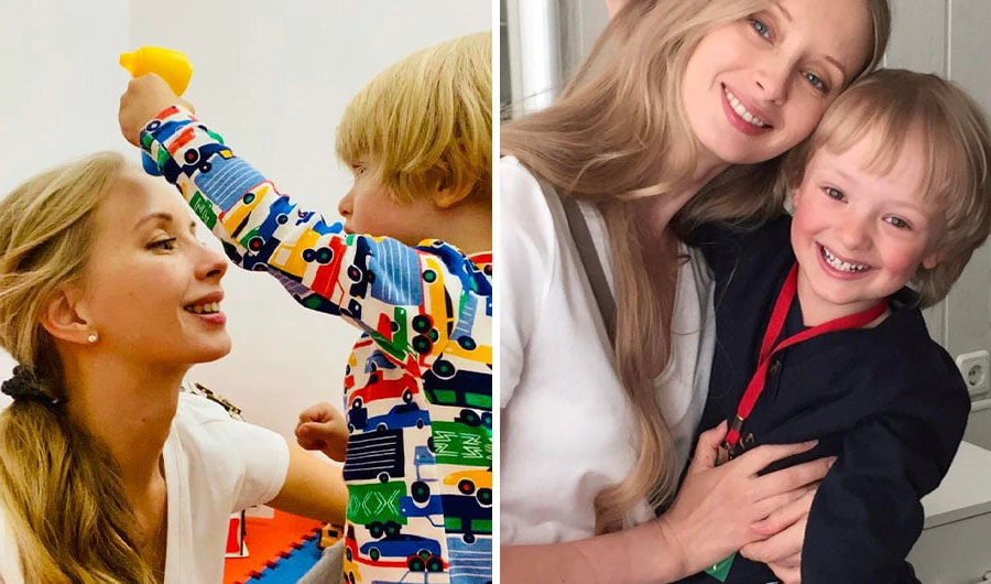 Марина родила 2х детей