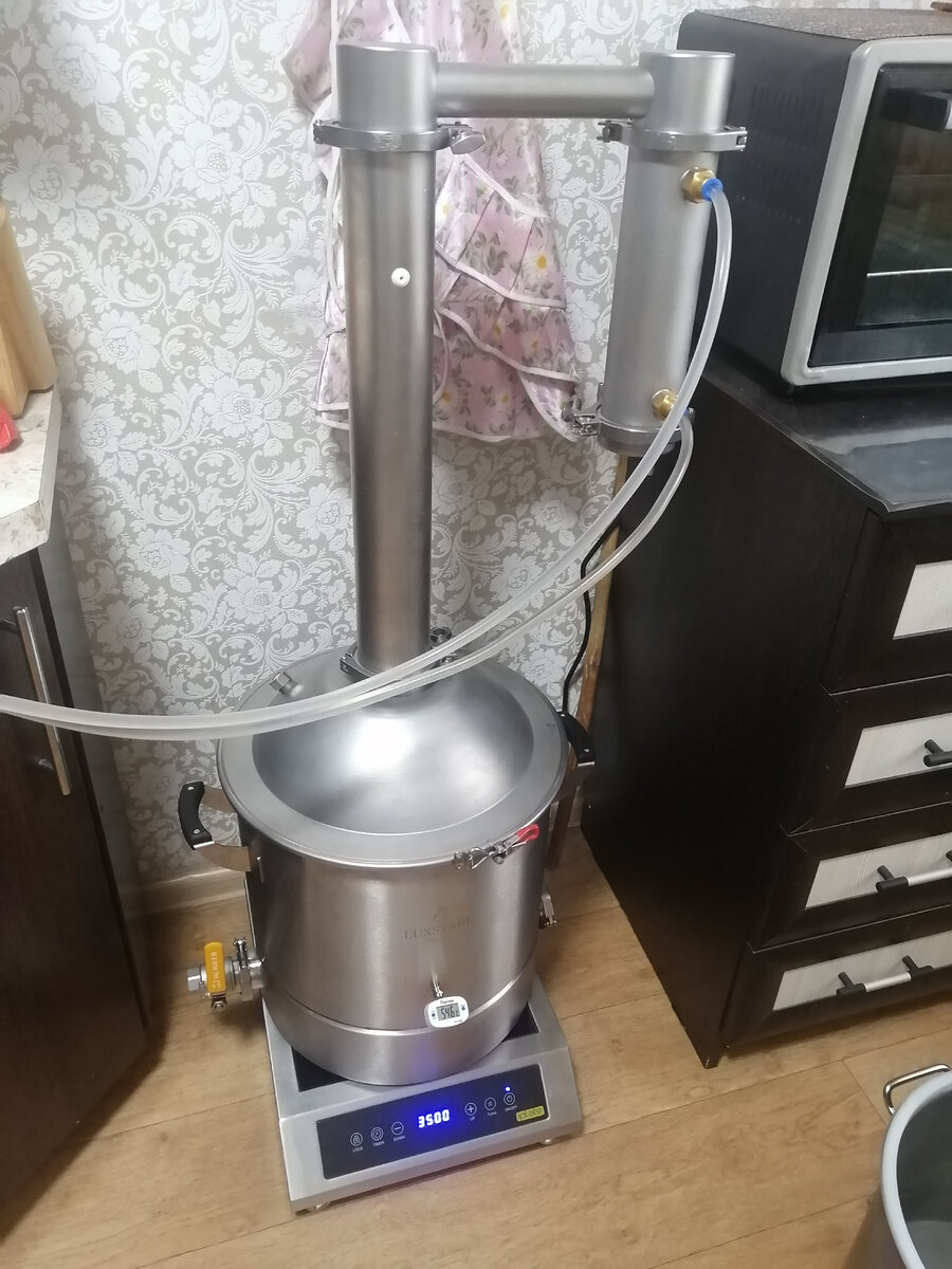 Второй дробный перегон прямотоком на LUXSTAHL 8M