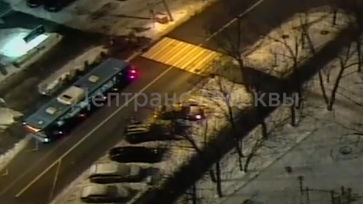    Момент ДТП с участием 17-летнего водителя© Дептранс Москвы
