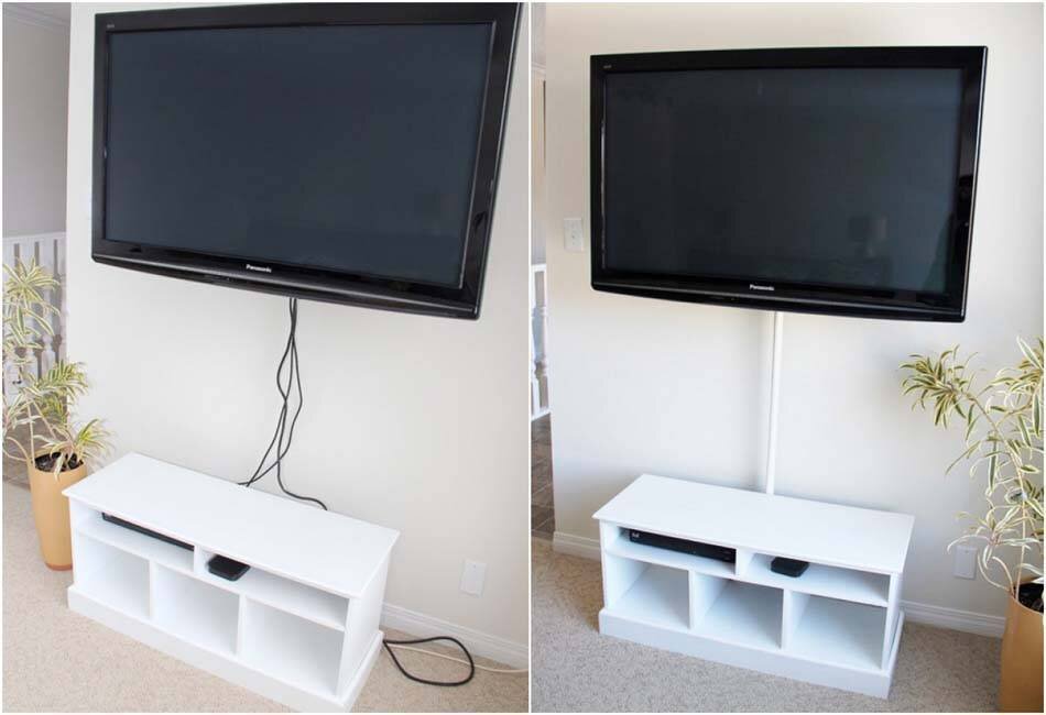 Incluso un interior bien diseñado pierde su encanto cuando nuestra mirada se posa en la maraña de cables debajo de la mesa o en los cables que suben por las paredes o cuelgan de la parte posterior del televisor.-9