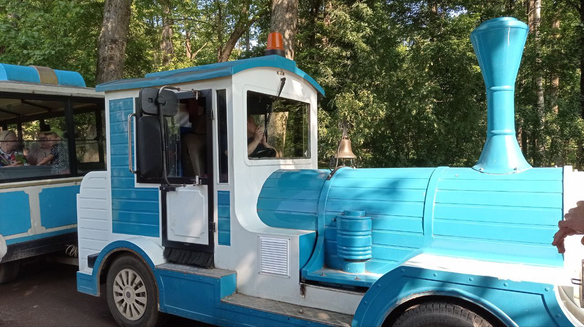 Вот на таком паровозике можно съездить на экскурсию