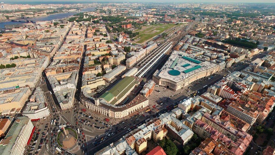    Московский вокзал и прилегающие кварталы Автор фото: Архив "ДП"